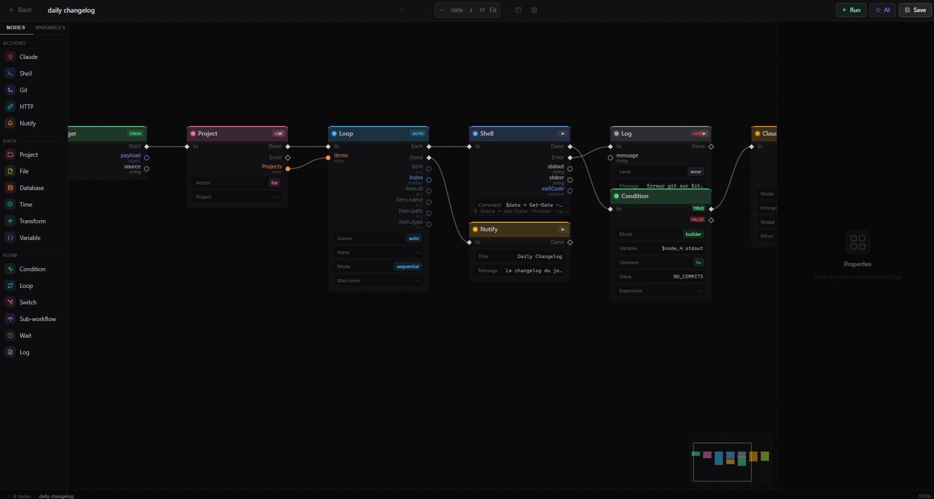 Workflow Editor